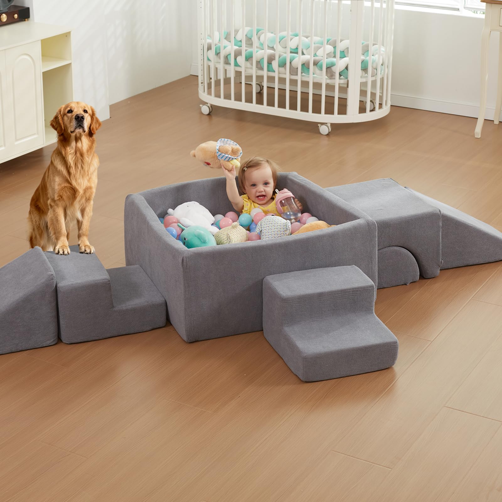 STAOLENE convertible cube doubles as a cozy lounge chair for breaks