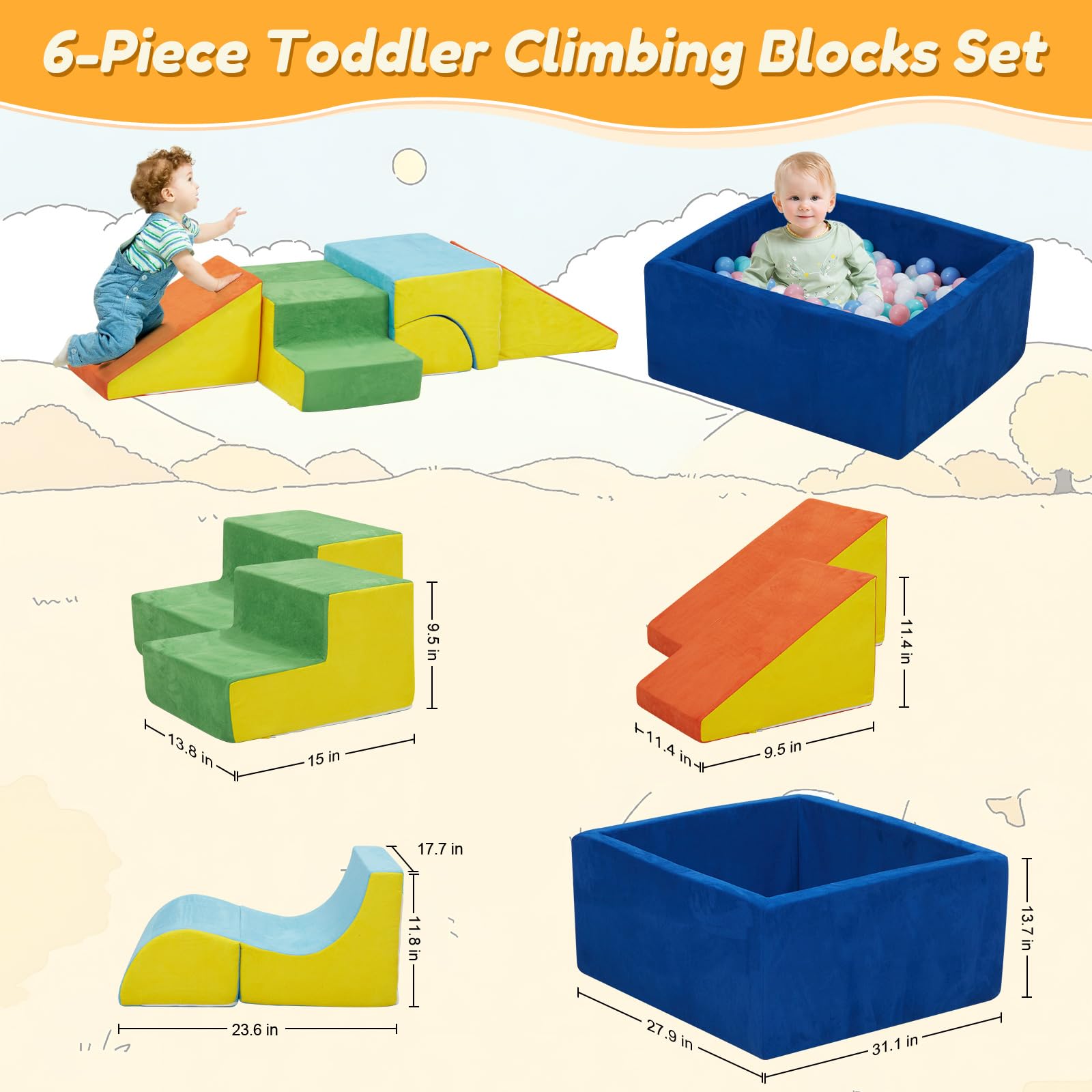STAOLENE soft foam edges ensure gentle, child-safe play responses.