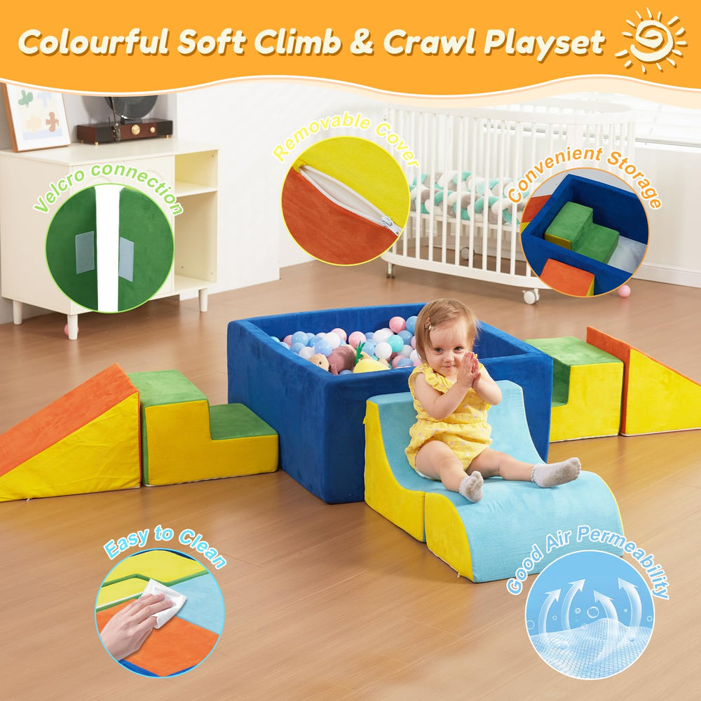 STAOLENE foam ramps enable confident transitions between levels during playtime.