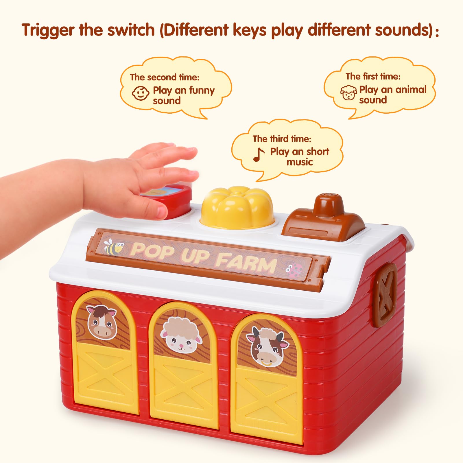 STAPAW pop-up toy demonstrating three Montessori modes for independent play