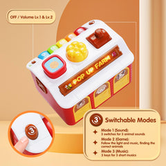 STAPAW tummy-time pop-up toy activating fine motor skills