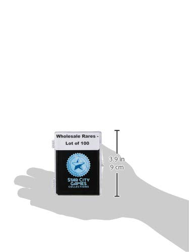 Star City Games 100 assorted MTG rares pack count showcases the batch size for collectors.
