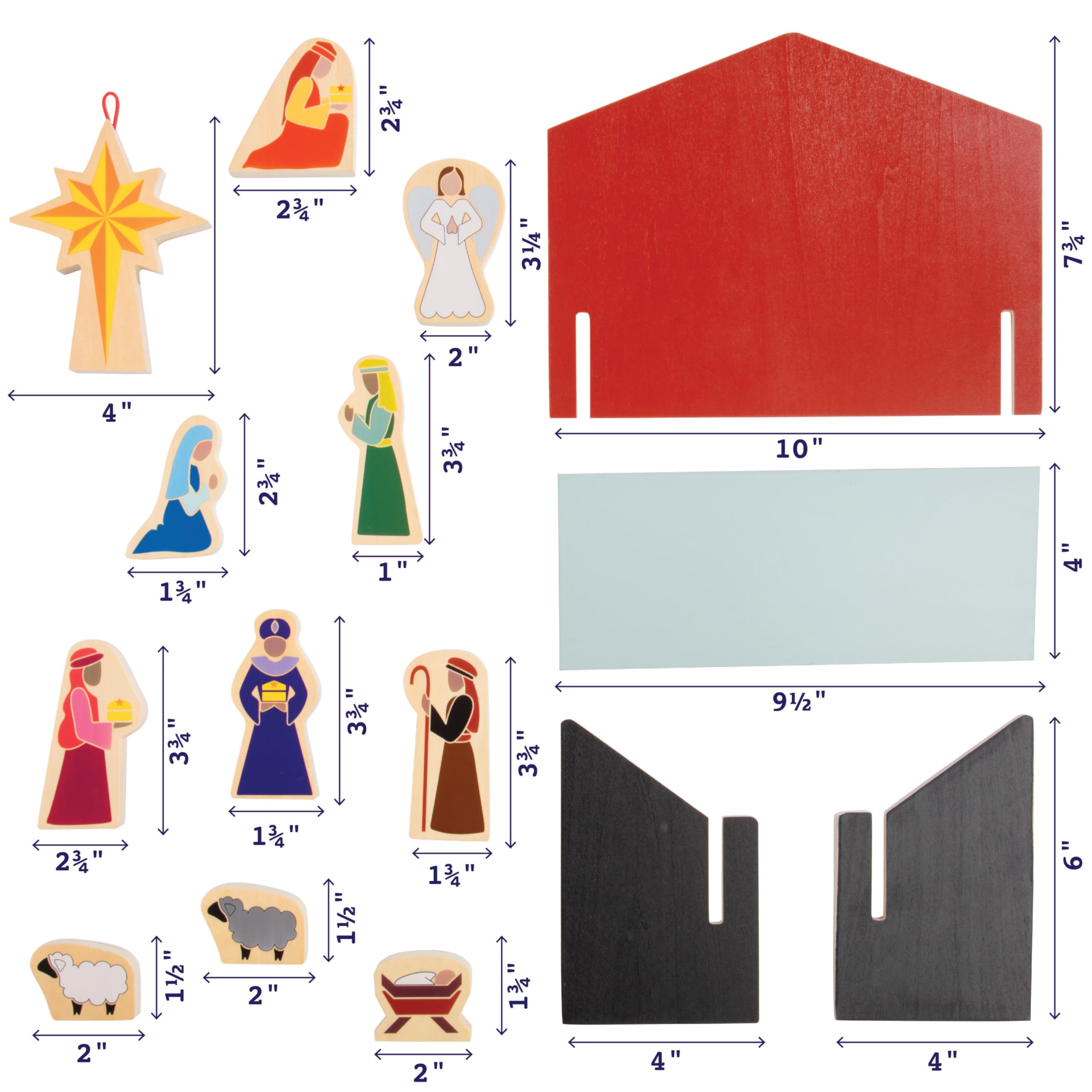 Star From Afar nativity set makes a thoughtful, gift-ready decoration.