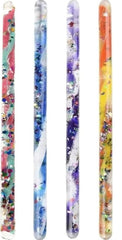 Star Magic Jumbo Spiral Glitter Wand in yellow and blue stars enhances dress-up play