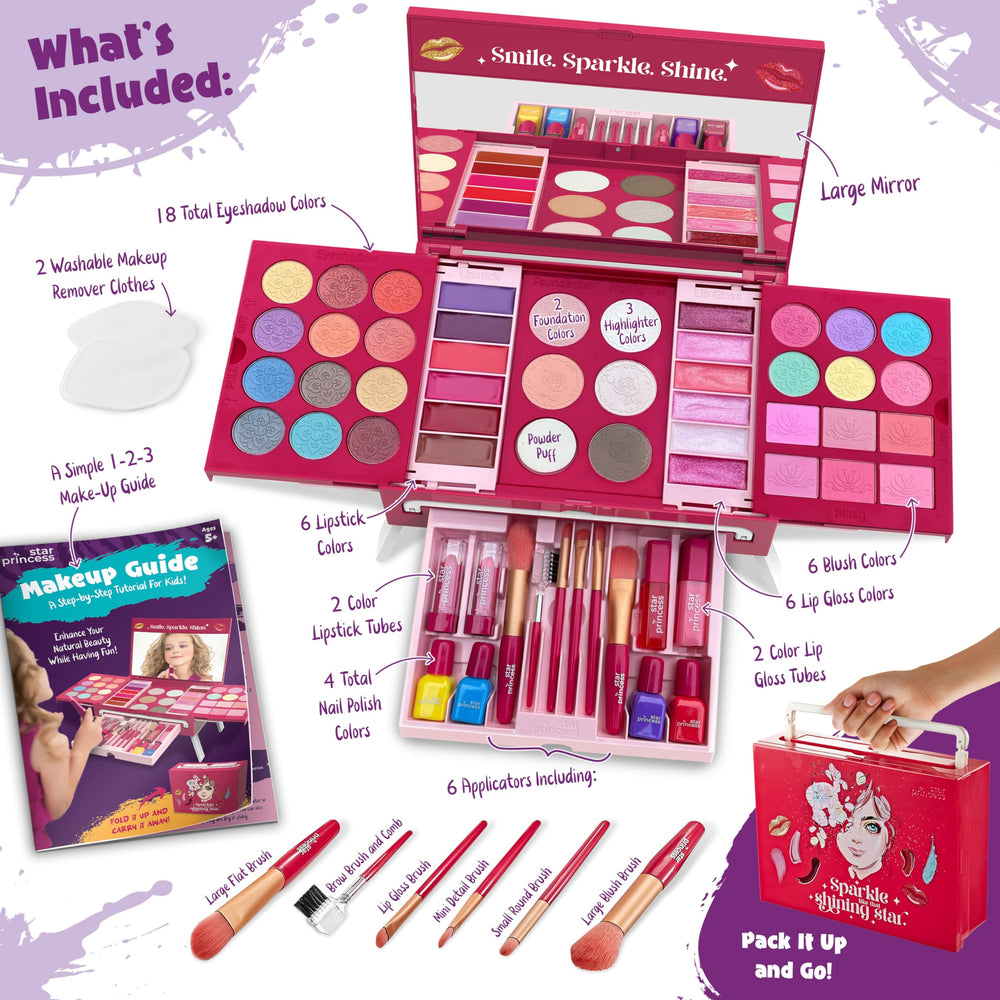 Star Princess eyeshadow palette sparks creative play for kids.