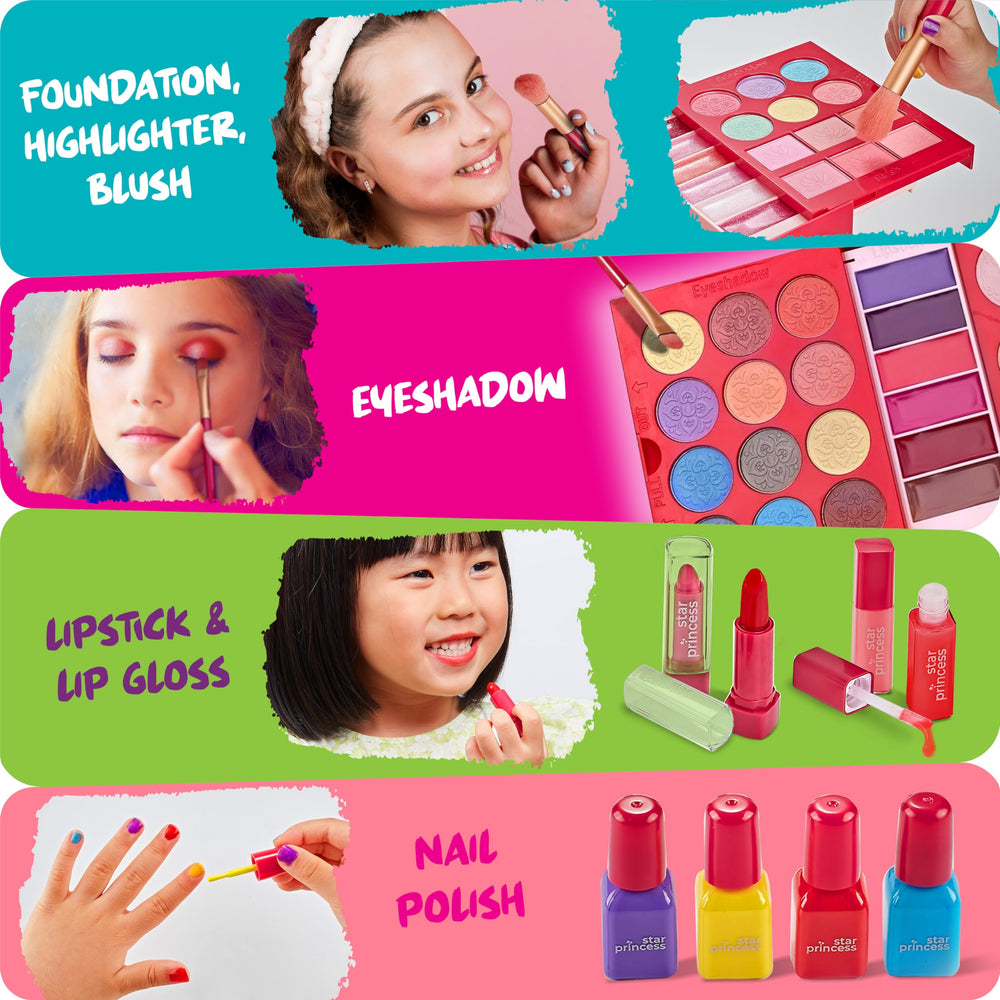 Star Princess nail polish colors brighten pretend salon moments.