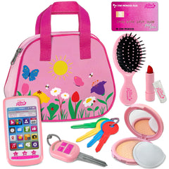 Star Princess play purse for toddlers with accessories encourages imaginative play.