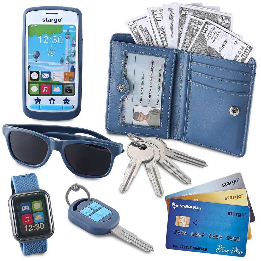 Star Princess play wallet for boys with realistic design for imaginative pretend play.