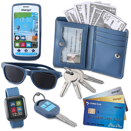 Star Princess play wallet for boys with realistic design for imaginative pretend play.
