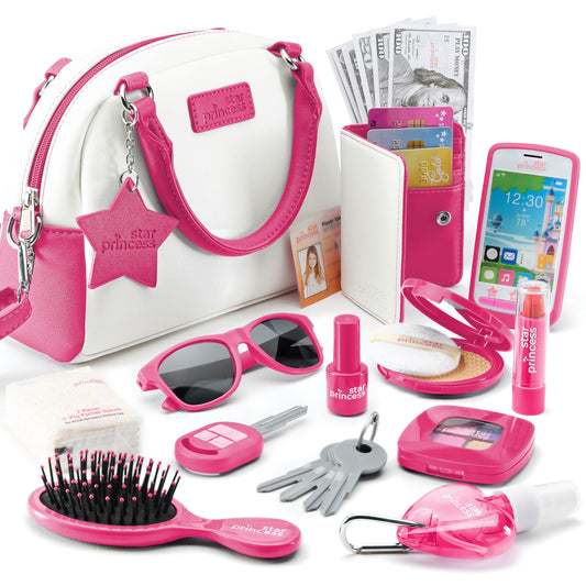 Star Princess purse set front view for imaginative play and style.