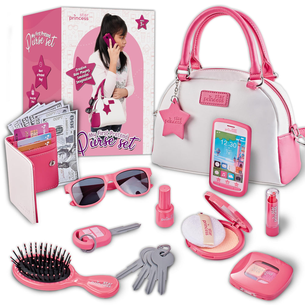 Star Princess purse tissues and sanitizer prop for realistic care scenarios.