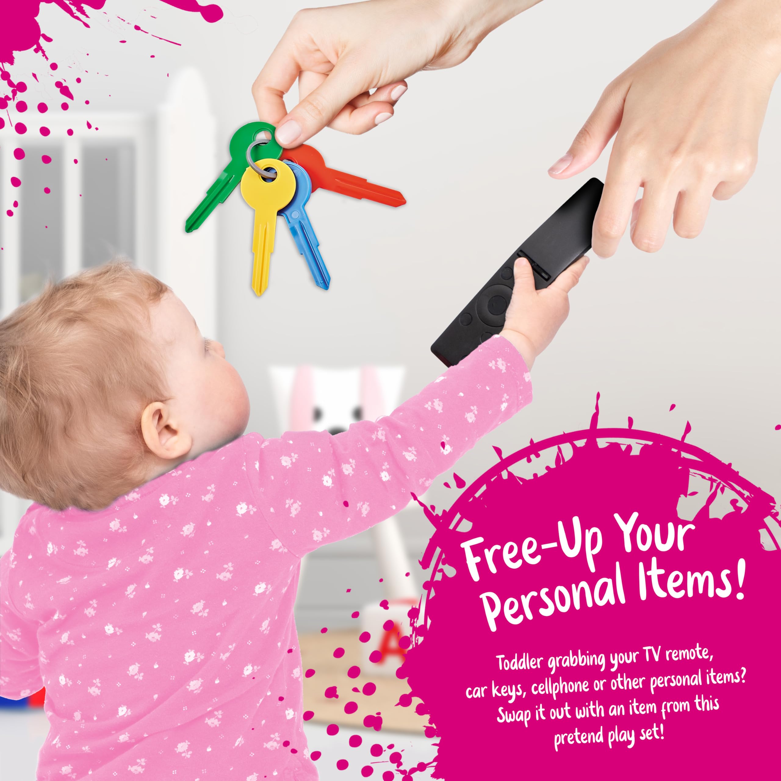 Star Princess pink zipper-closure purse keeps treasures secure during busy play.