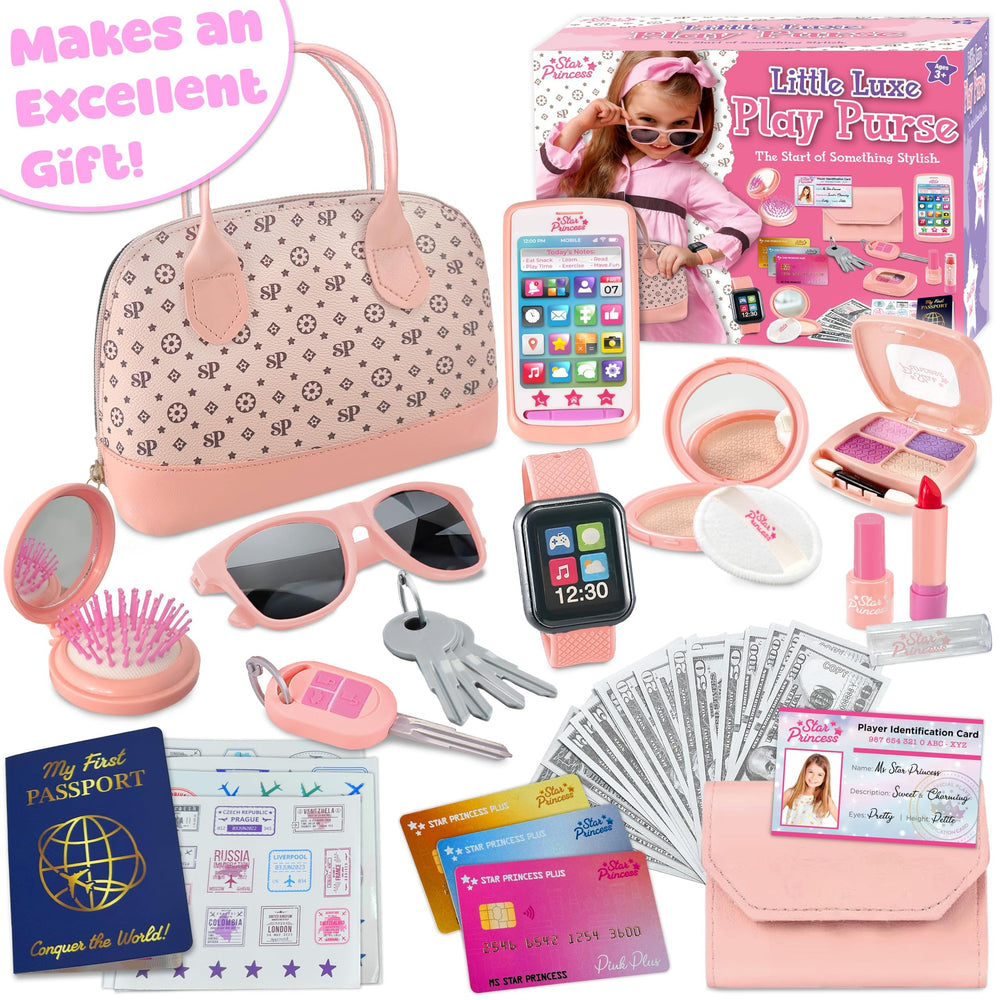 Star Princess passport with stickers for travel inspired pretend play adventures.