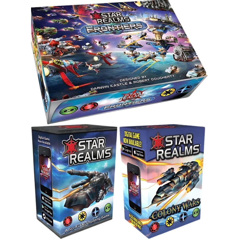 Star Realms Core Game box front, quick-start setup for fast play