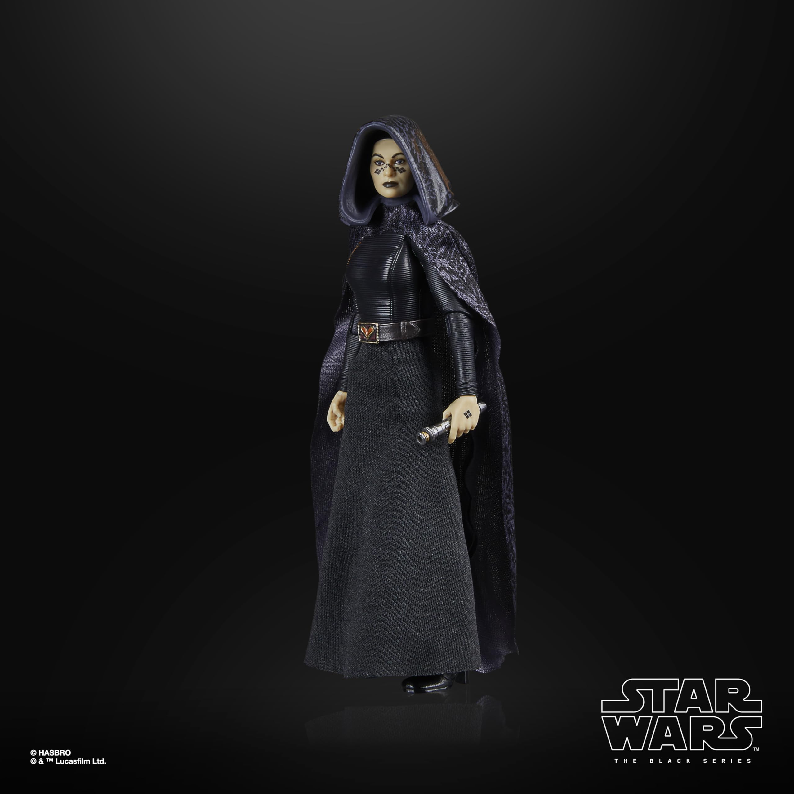 STAR WARS Barriss Offee with accessory for dynamic posing on display