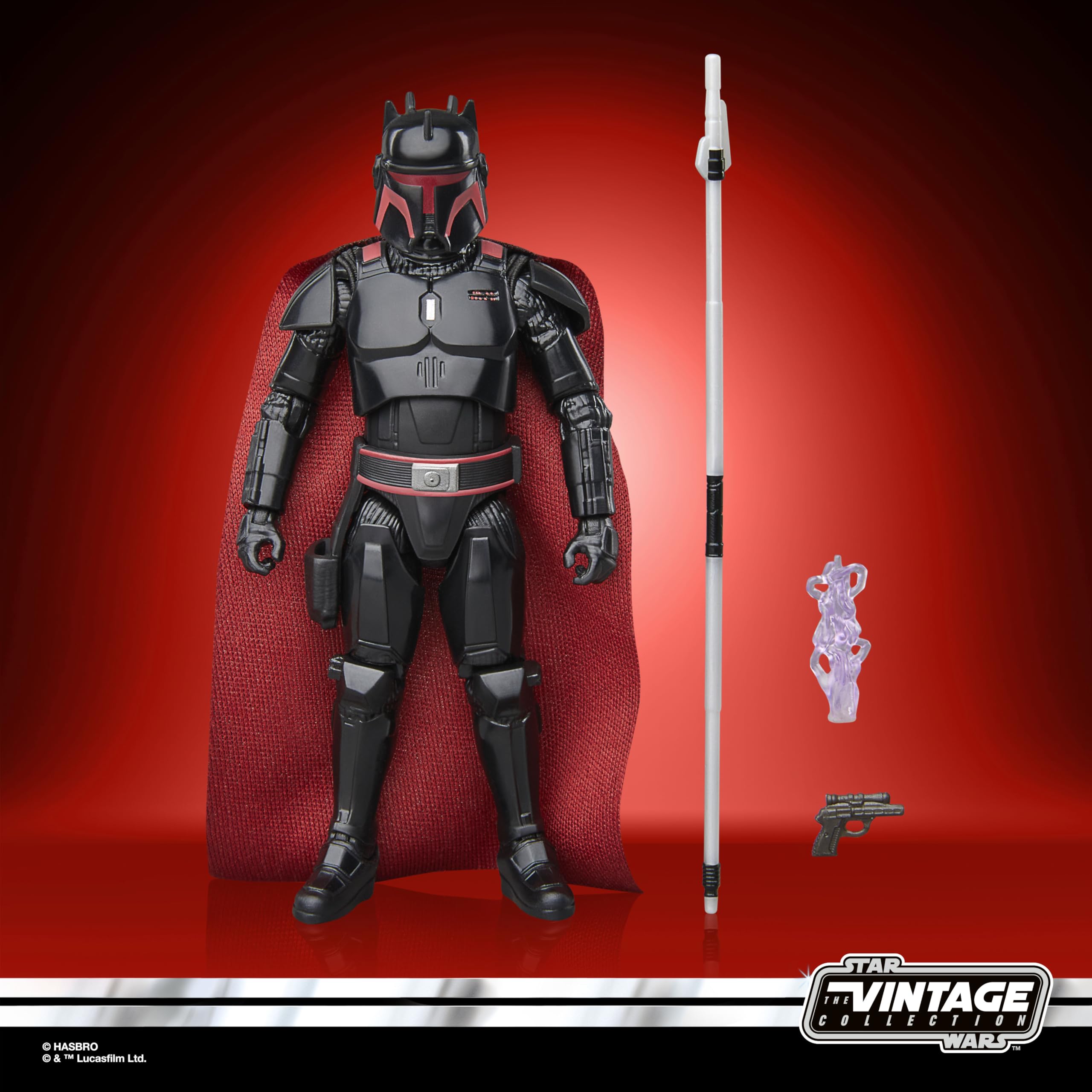 STAR WARS Beskar battle-suit detail adds authentic texture and shine.