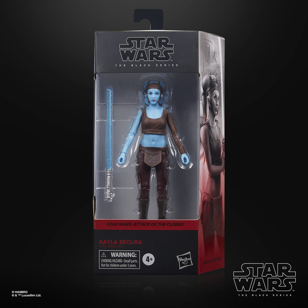 STAR WARS The Black Series Aayla Secura figure, pose-ready for display and storytelling.