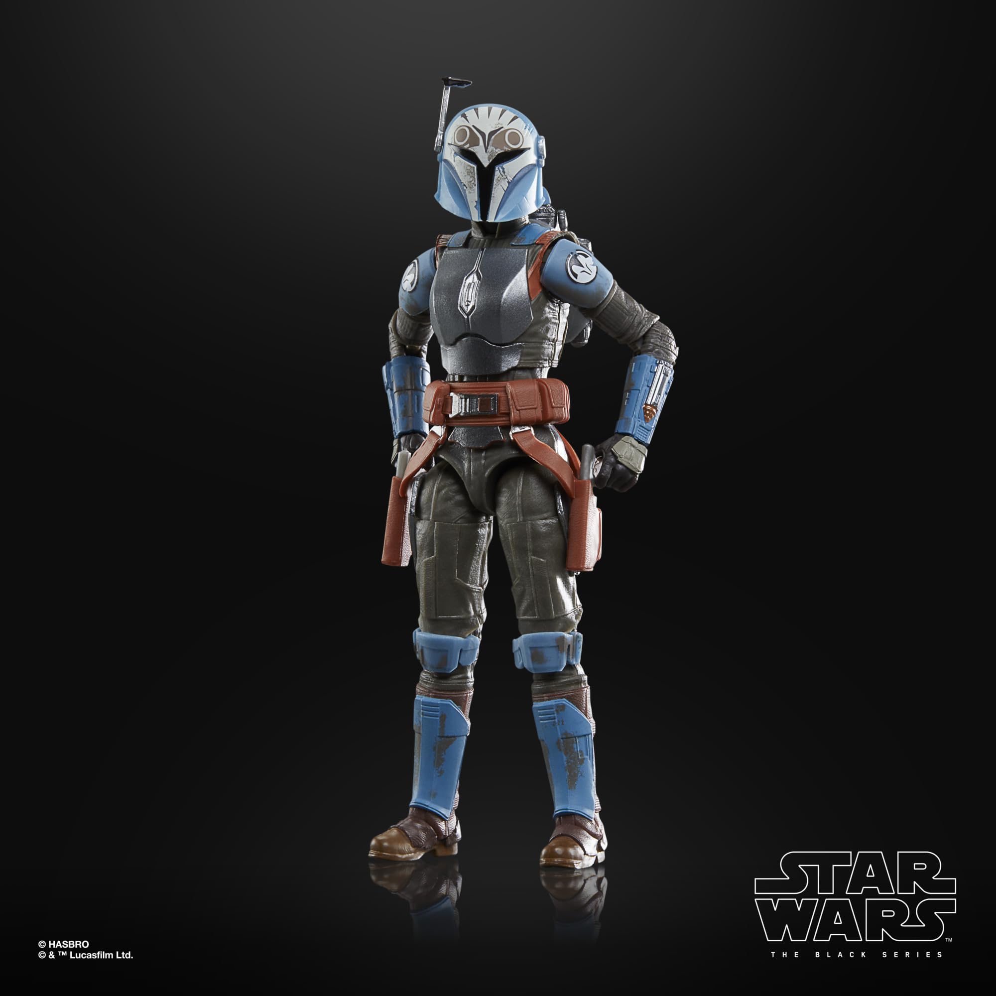 Removable helmet accessory for customizable Mandalorian looks.