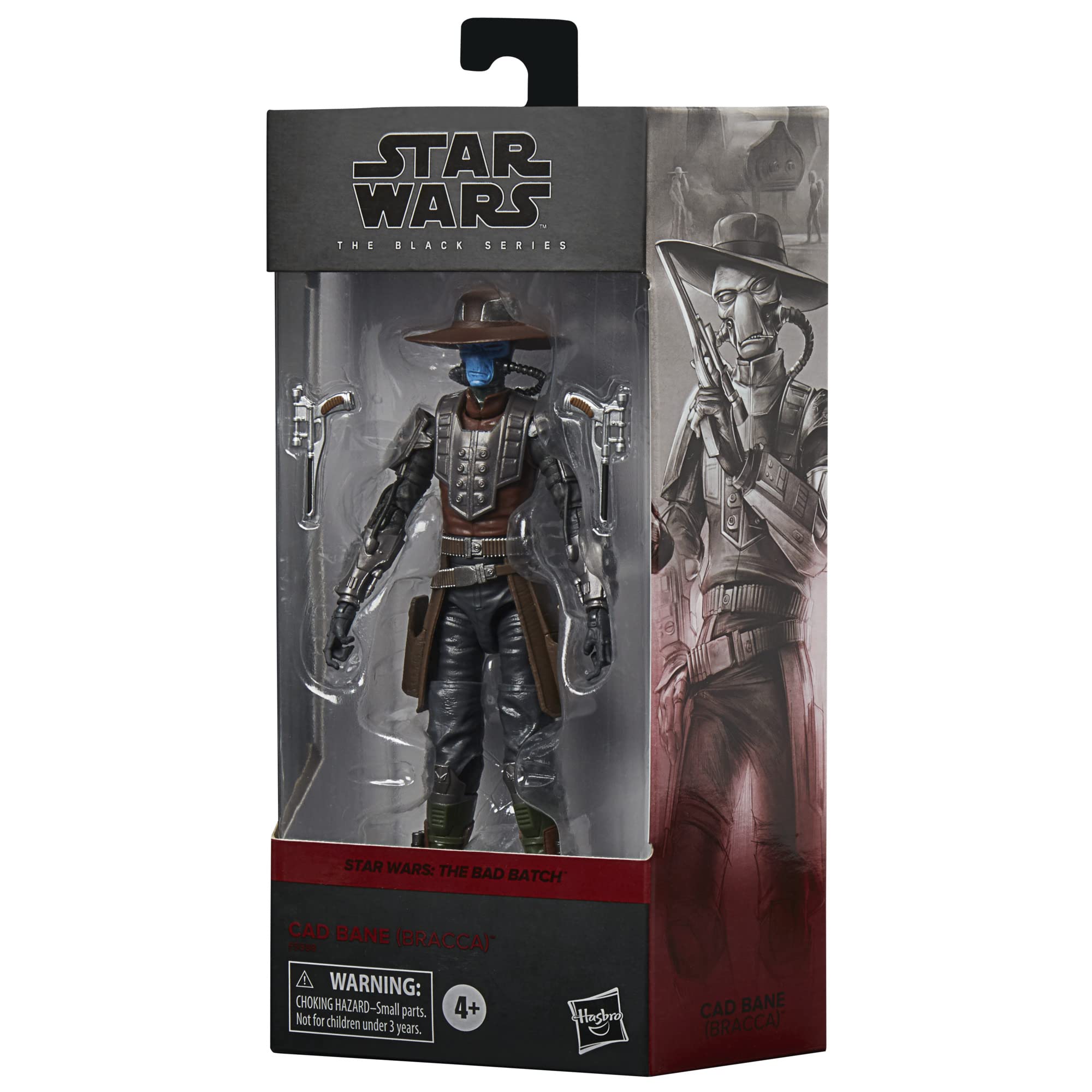 STAR WARS Cad Bane Bracca articulation close-up reveals detailed sculpt.