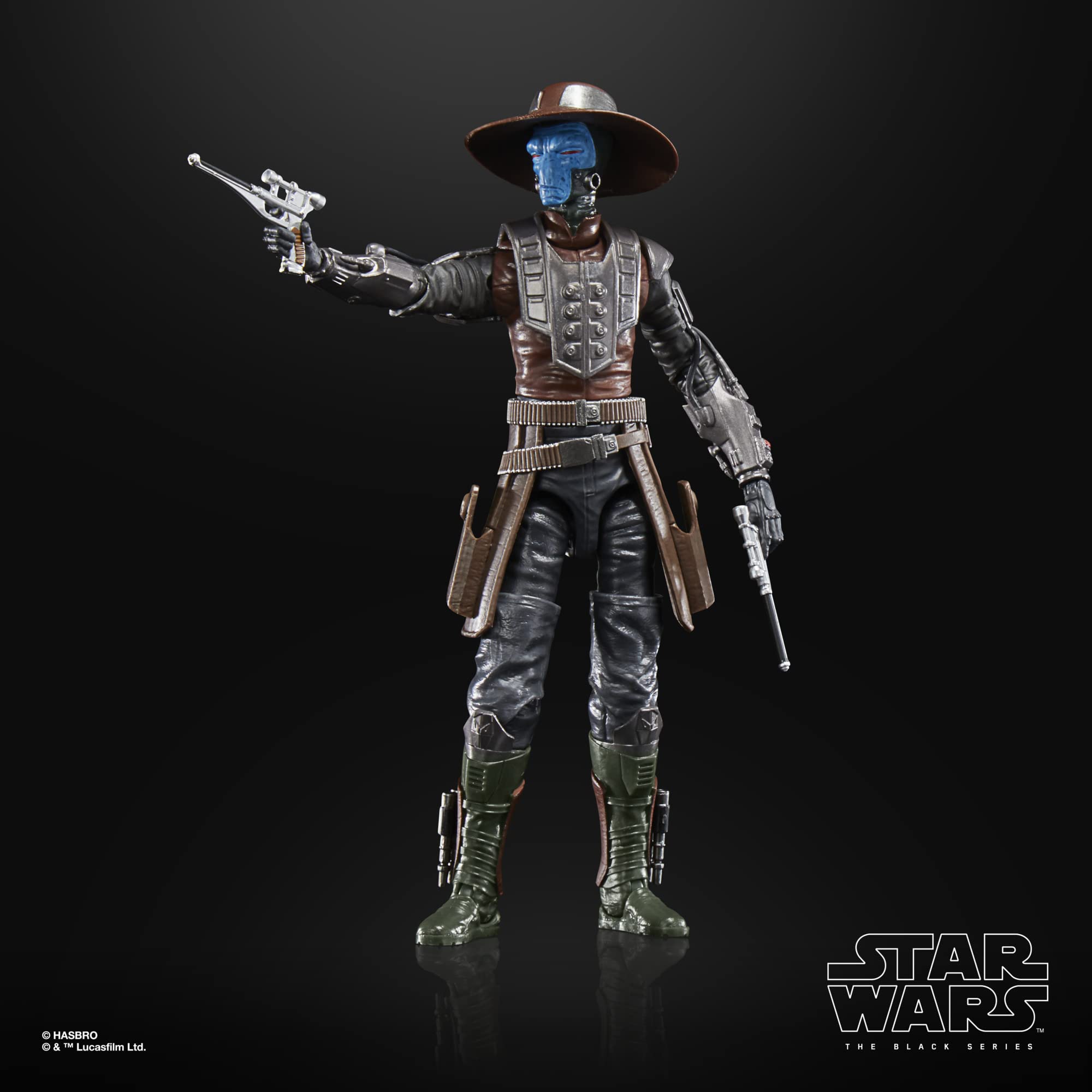 STAR WARS Cad Bane Bracca head-on portrait highlights accurate features.
