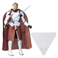STAR WARS Black Series Clone Commander Obi-Wan Kenobi close-up head sculpt highlights detailed features.