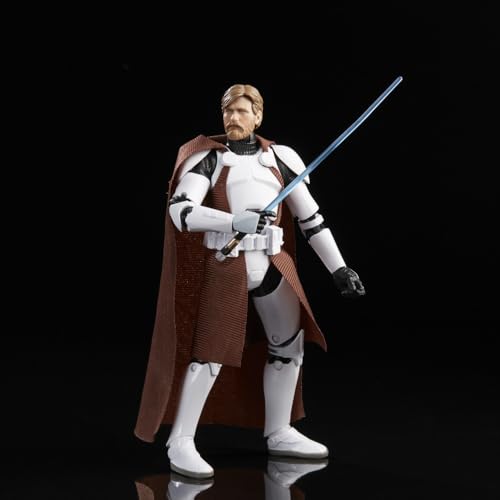 STAR WARS Black Series Clone Commander Obi-Wan Kenobi packaging showcases collectible edition.