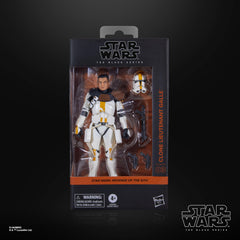 Star Wars The Black Series Clone Lieutenant Galle articulation for dynamic posing.
