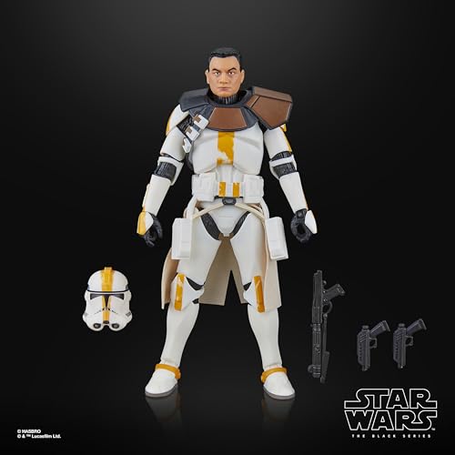 Star Wars The Black Series Clone Lieutenant Galle poseability enables dynamic scene creation.