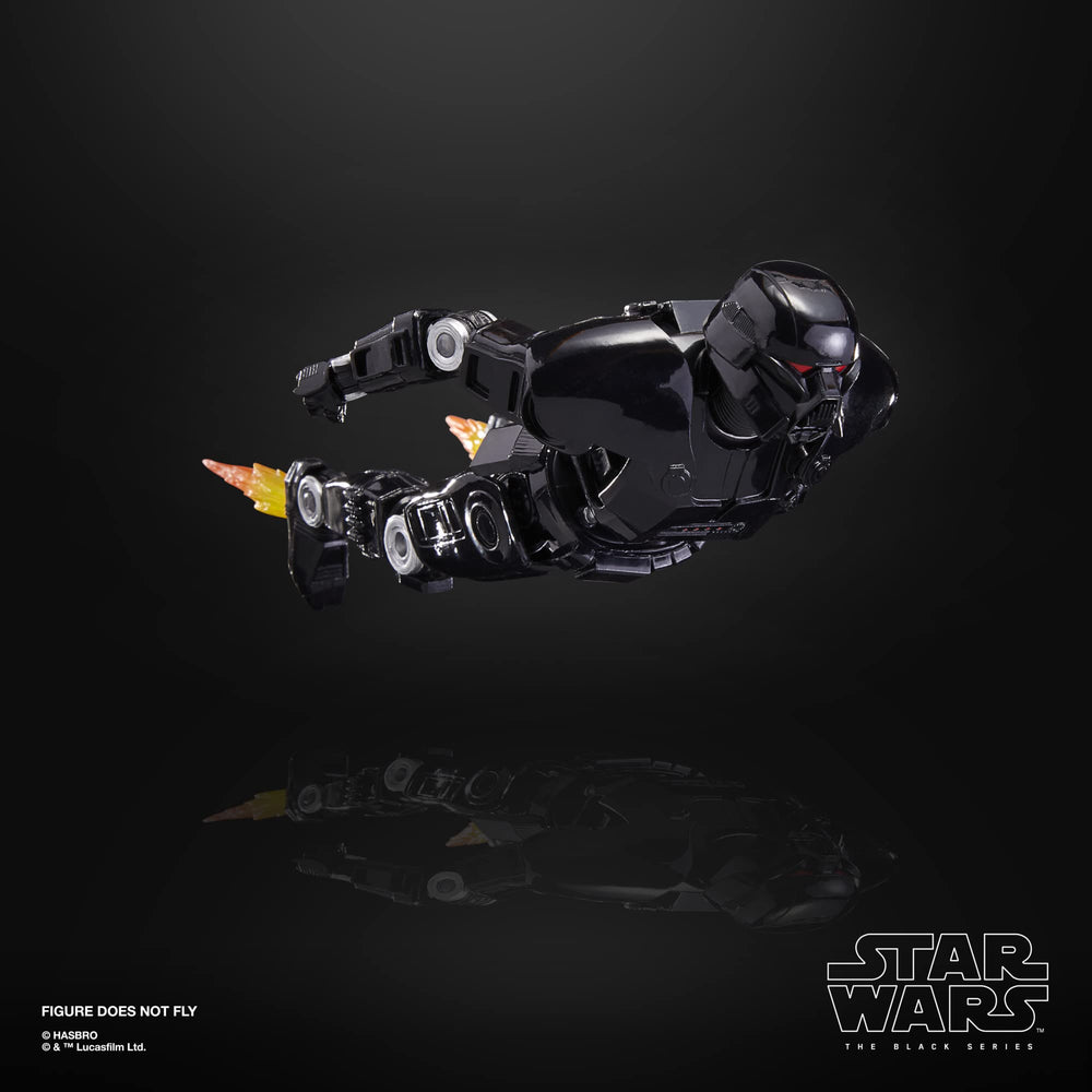 STAR WARS The Black Series Dark Trooper premium articulation for poseable display.
