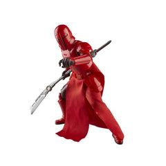 STAR WARS The Black Series Imperial Praetorian Guard elite guard pose for shelf setups.