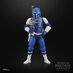 STAR WARS The Black Series Mandalorian Scout Holiday Edition armor detail close-up for collectors
