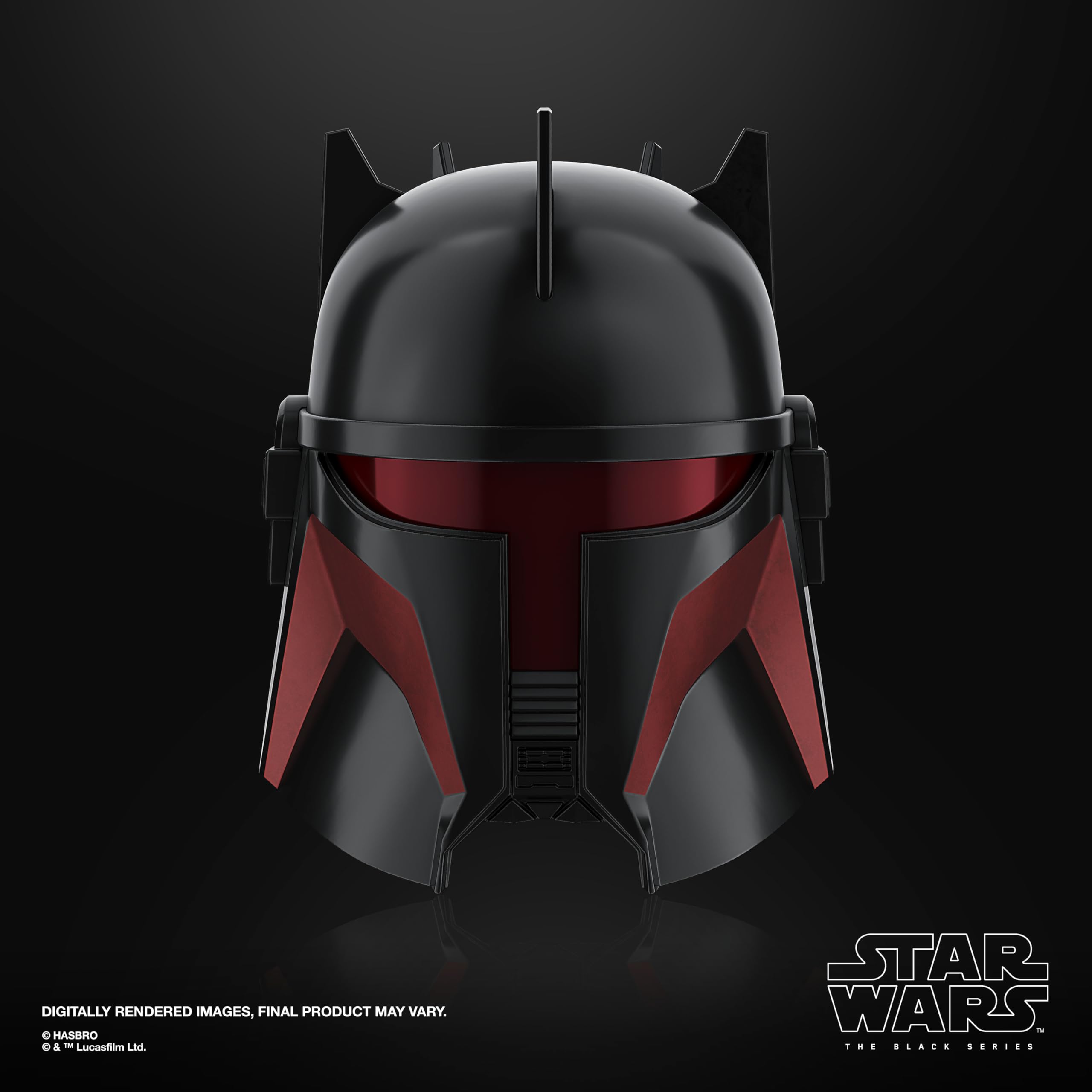 STAR WARS Black Series Moff Gideon helmet Beskar-inspired texture elevates premium cosplay.