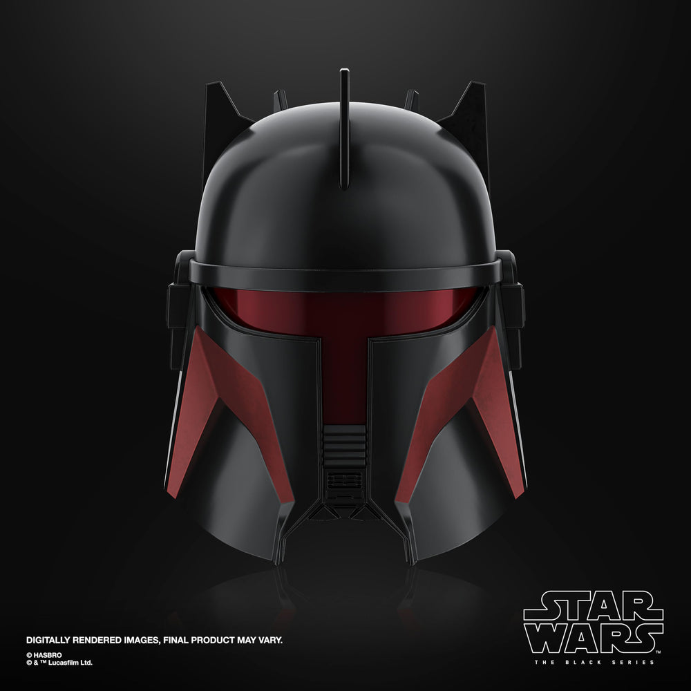 STAR WARS Black Series Moff Gideon helmet Beskar-inspired texture elevates premium cosplay.