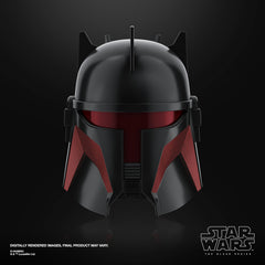 STAR WARS Black Series Moff Gideon helmet Beskar-inspired texture elevates premium cosplay.