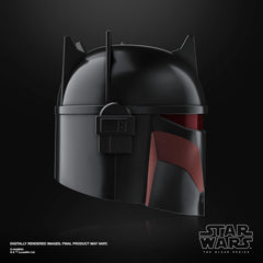 STAR WARS Black Series Moff Gideon helmet display mode makes a striking showpiece.