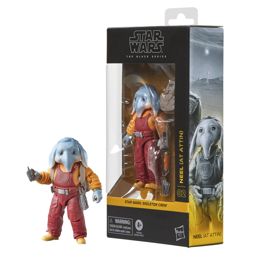 Star Wars Black Series Neel at Attin figure front view for display and storytelling.