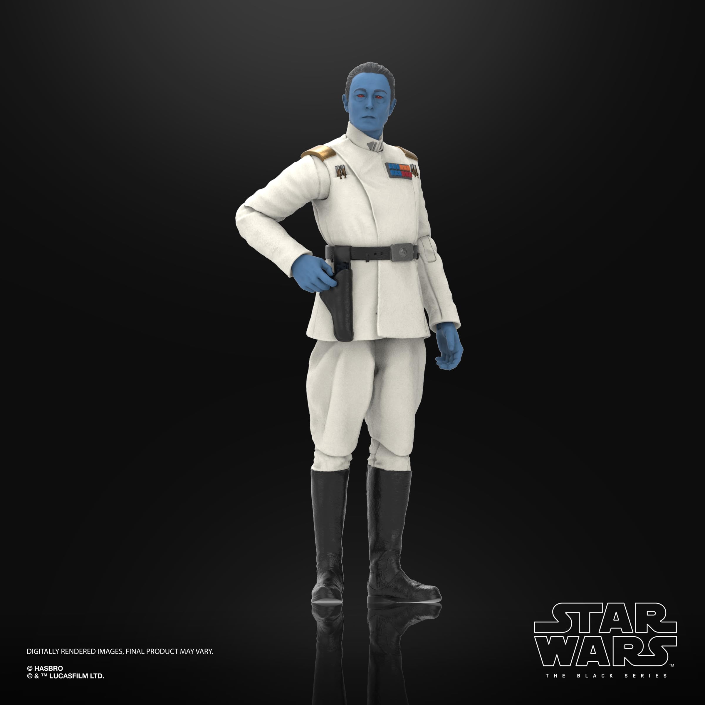 Star Wars The Black Series Thrawn detailed paint-work for museum-quality display