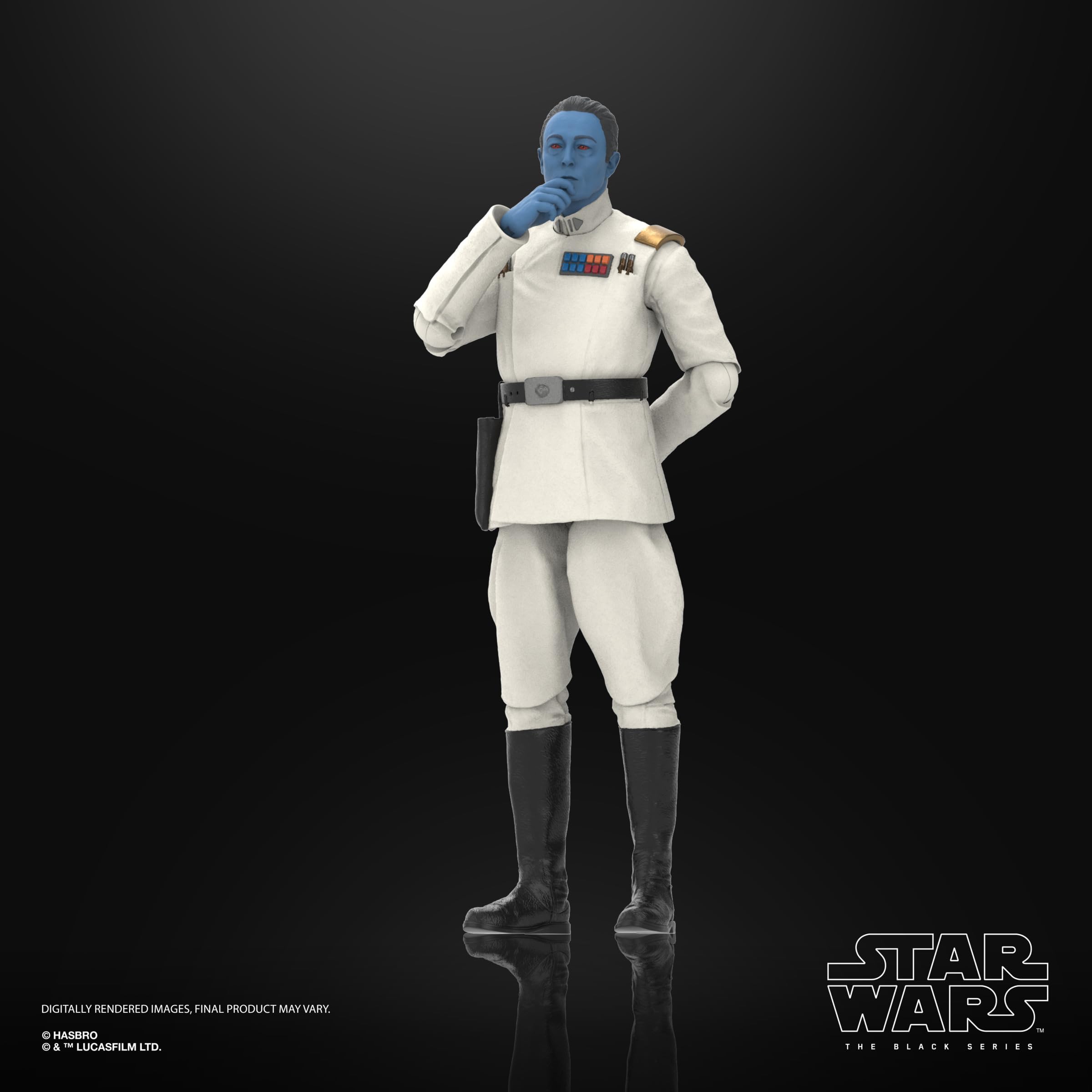 Star Wars The Black Series Thrawn window box packaging for shelf appeal