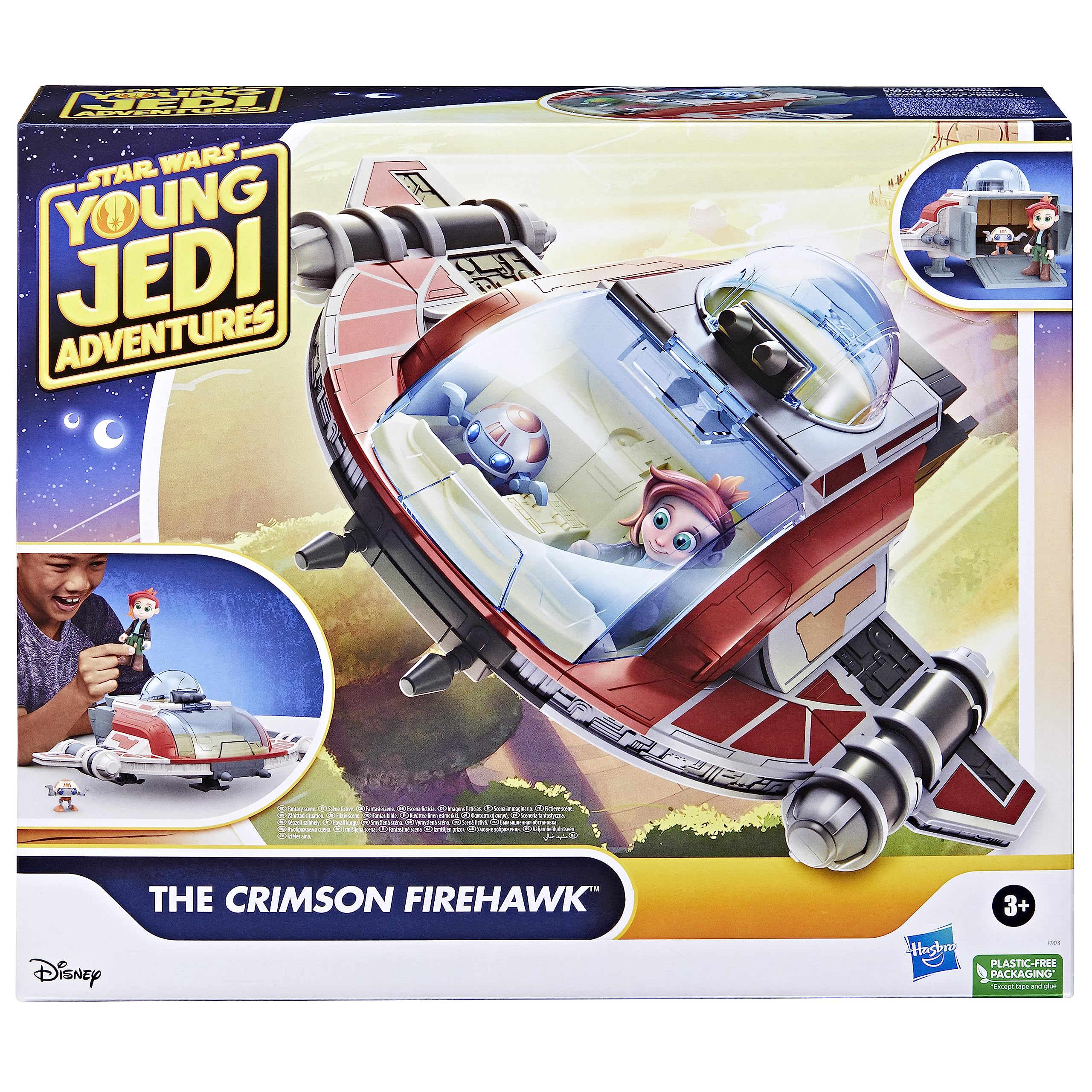 Crimson Firehawk cockpit open for easy figure access during pretend missions