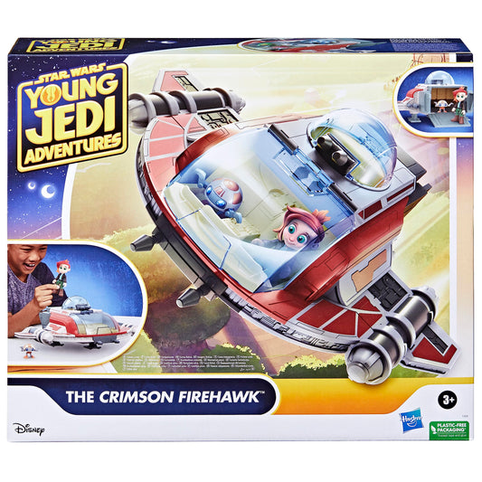 Crimson Firehawk cockpit open for easy figure access during pretend missions
