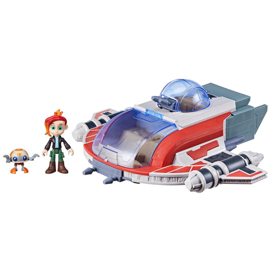 Star Wars Crimson Firehawk vehicle with bold, show-inspired design for imaginative play