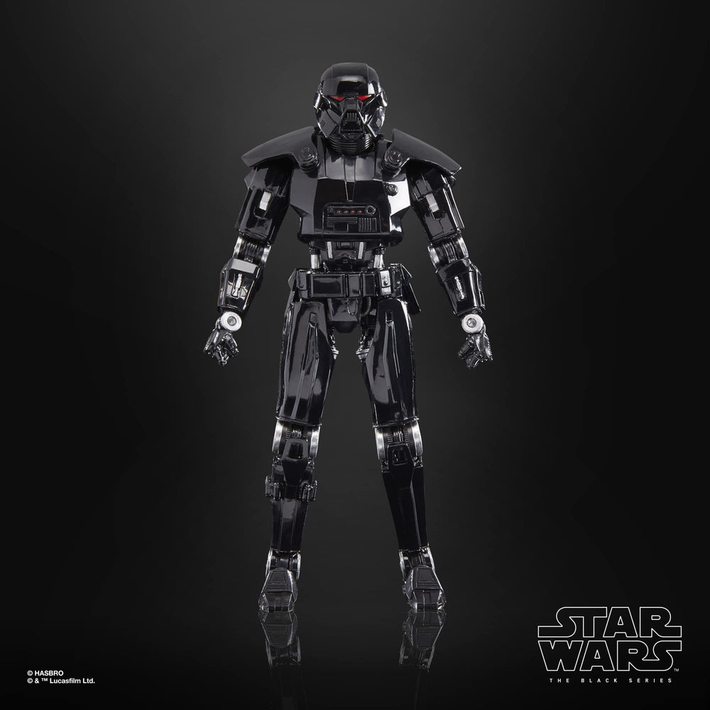 STAR WARS The Black Series Dark Trooper jet boots detail enhances authentic look.