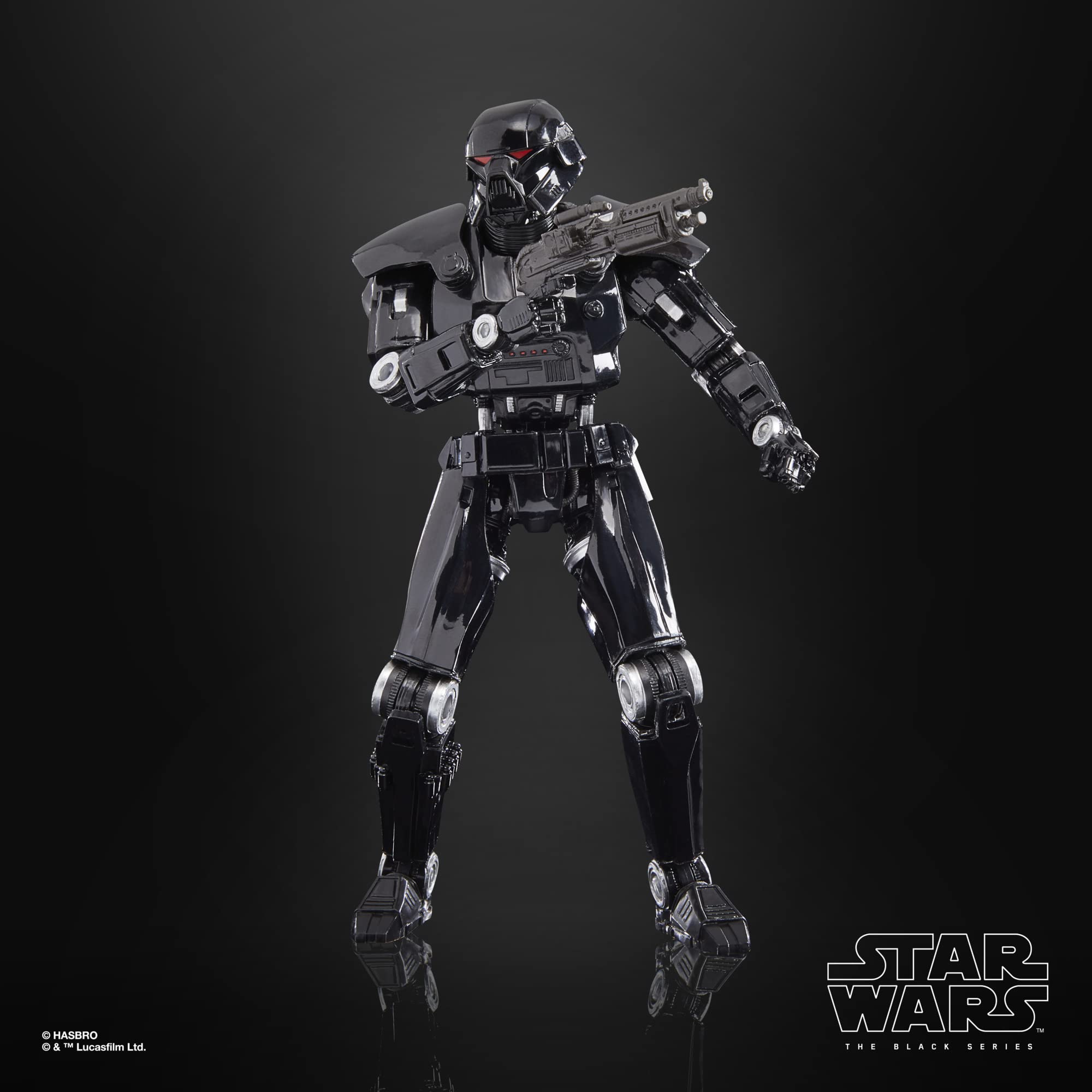 STAR WARS The Black Series Dark Trooper packaging image showing scale and branding.