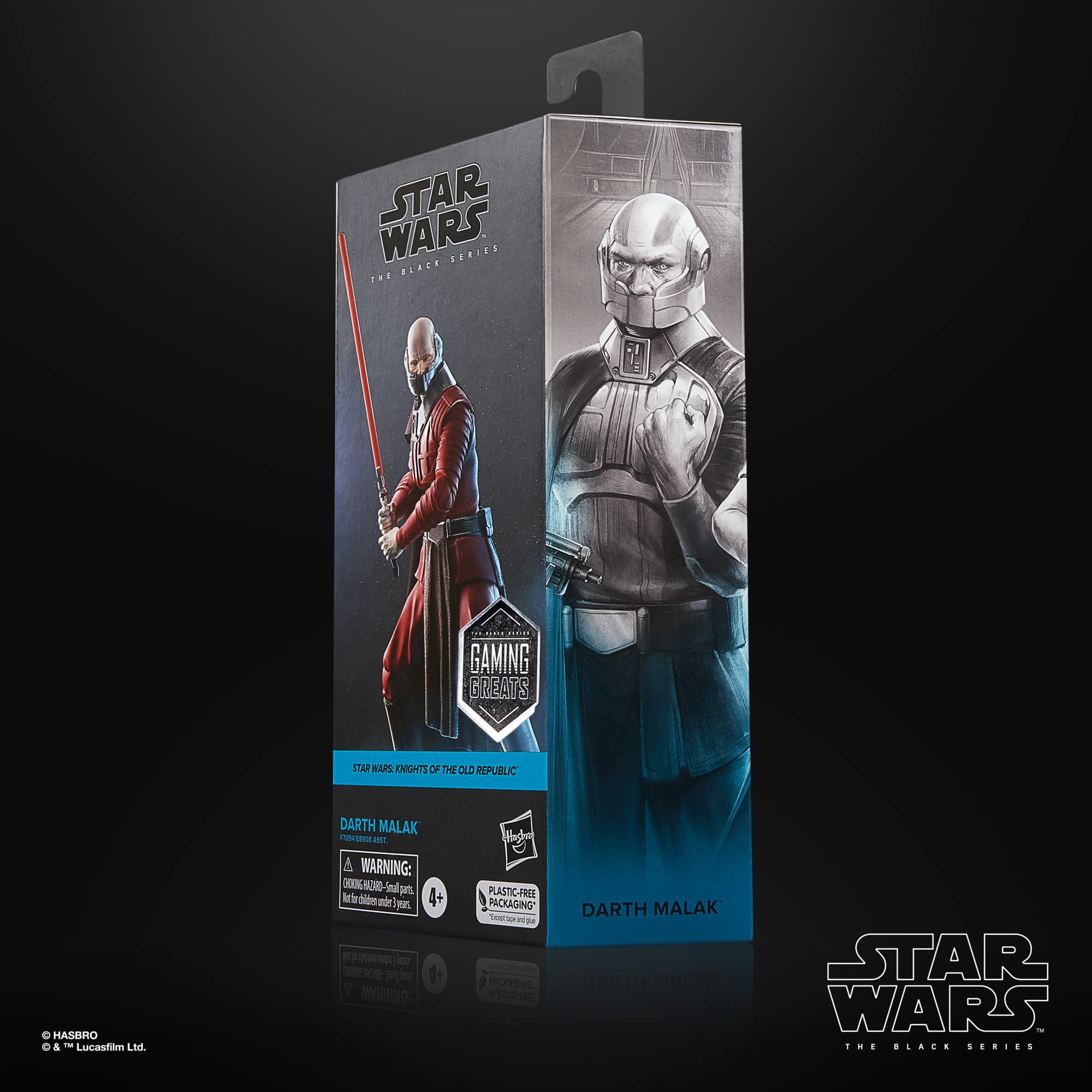 STAR WARS Darth Malak close-up shows premium deco and facial details