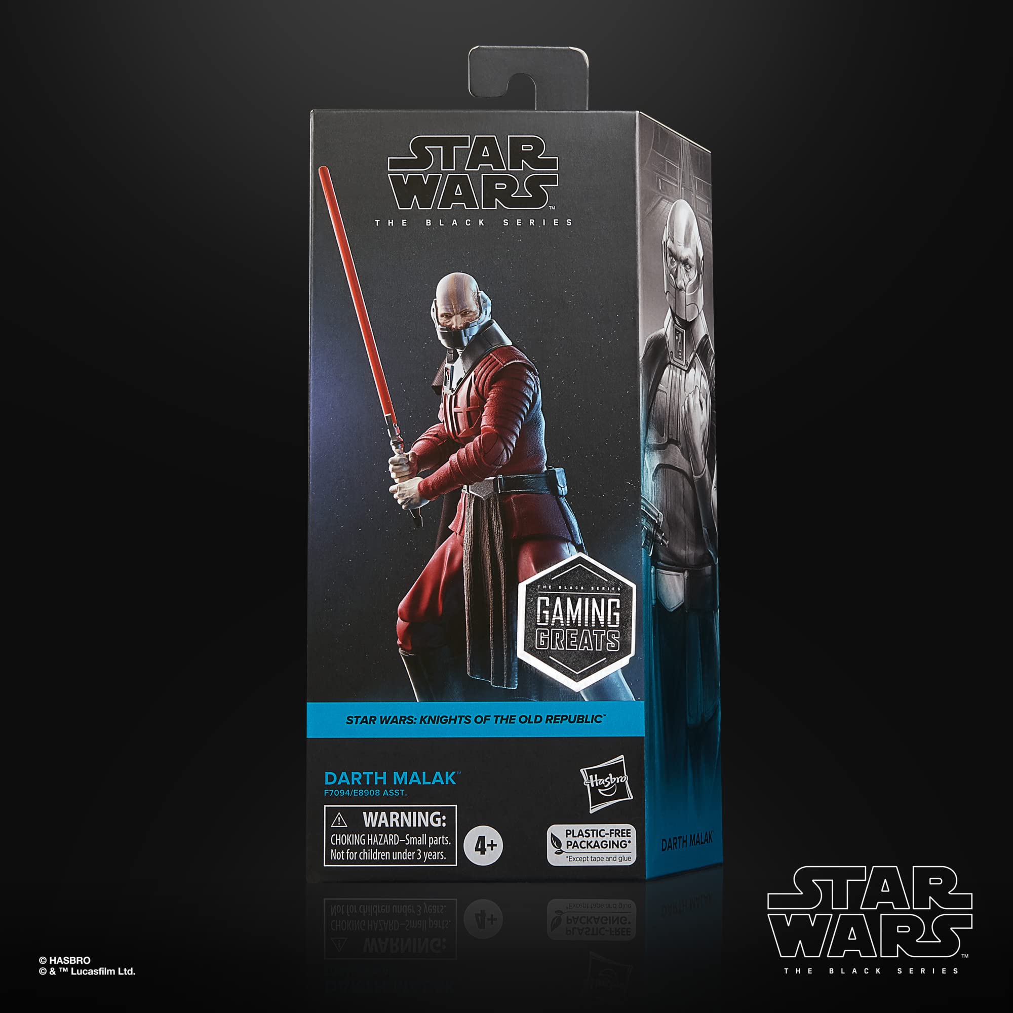 STAR WARS Darth Malak with lightsaber accessory ready for action poses