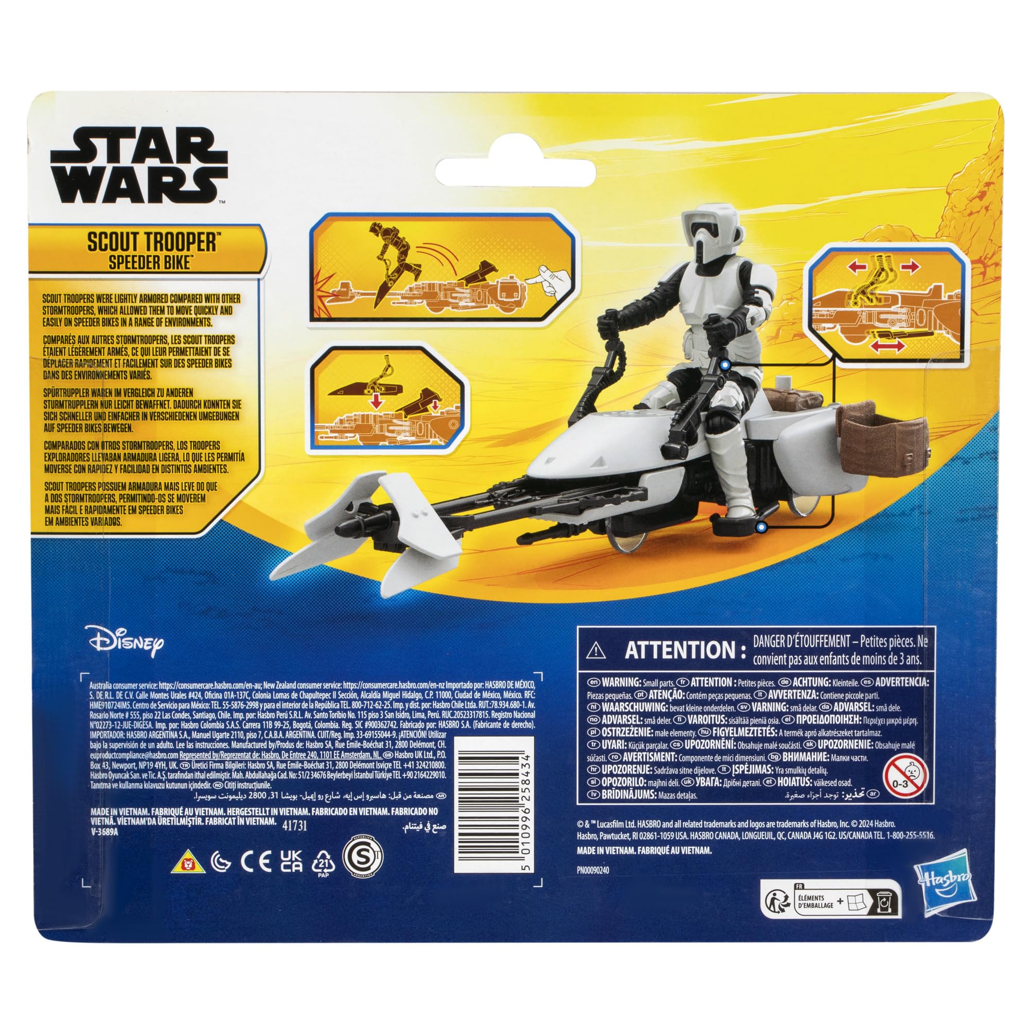 Star Wars Epic World of Action Nine points of articulation enable flexible posing.