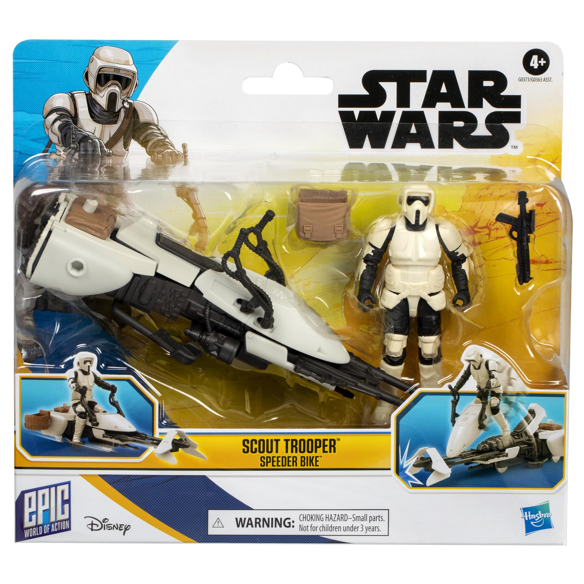 Star Wars Epic World of Action Crash eject feature adds dramatic moments during play.