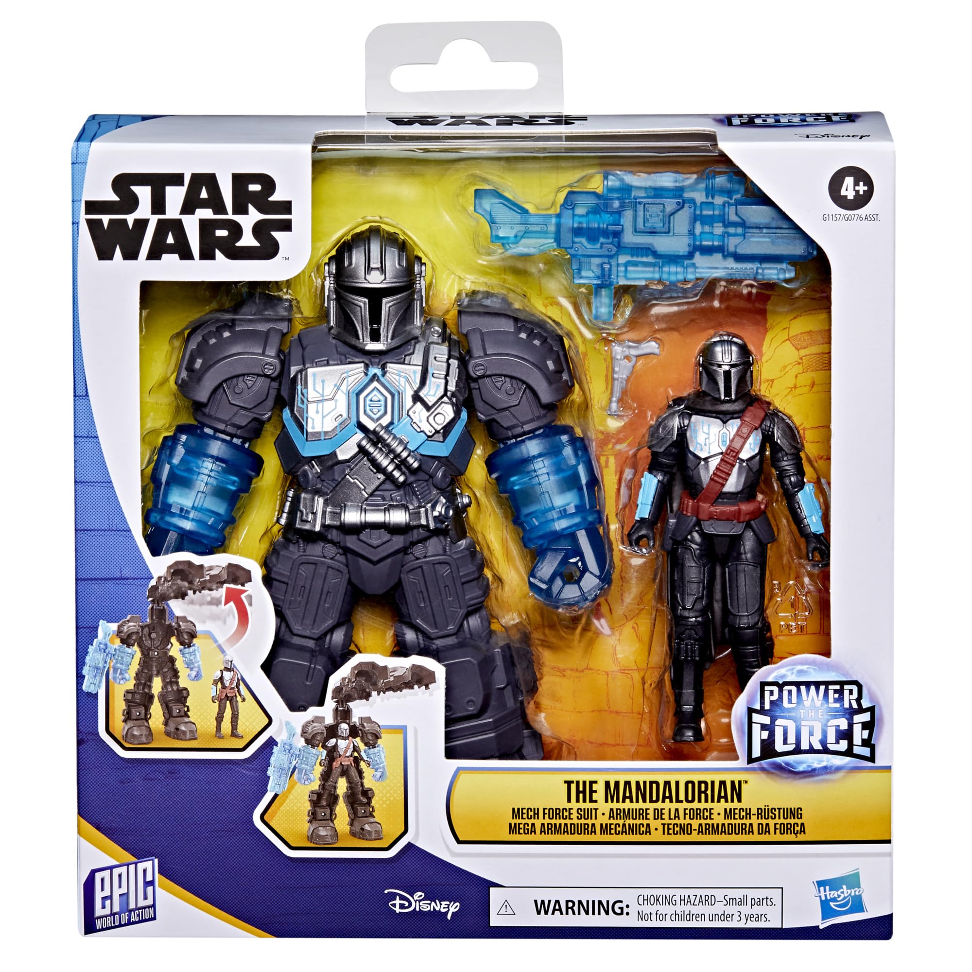 Star Wars Epic World of Action Mandalorian figure 4-inch in detail