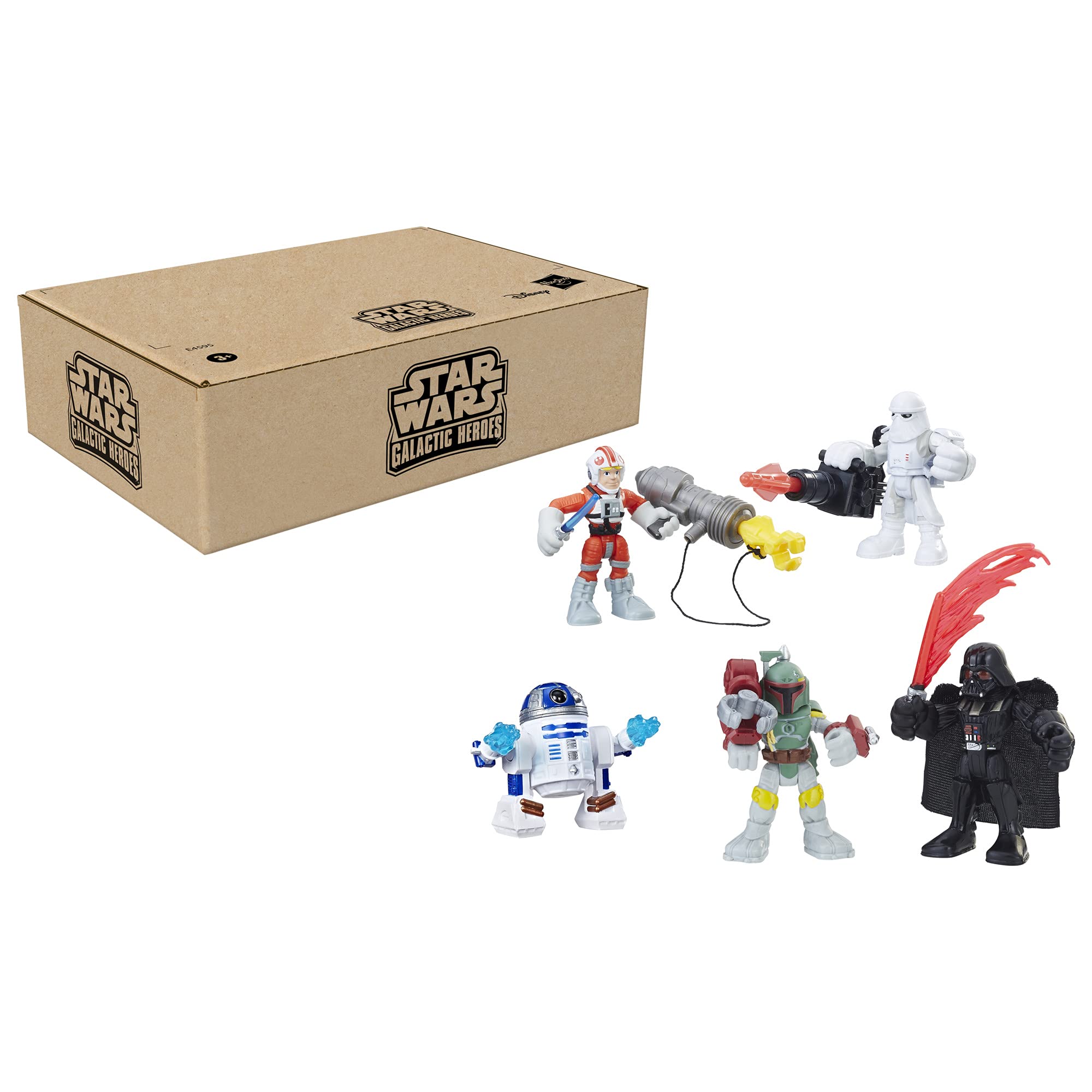 STAR WARS Galactic Heroes Multipack vehicles shown for action-packed battles and display