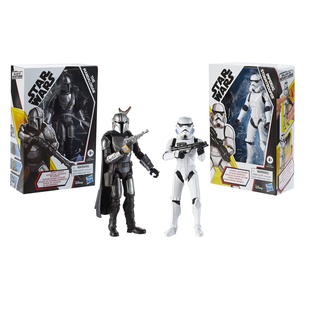 Star Wars Galaxy of Adventures collectible figures suit gift-ready for fans.